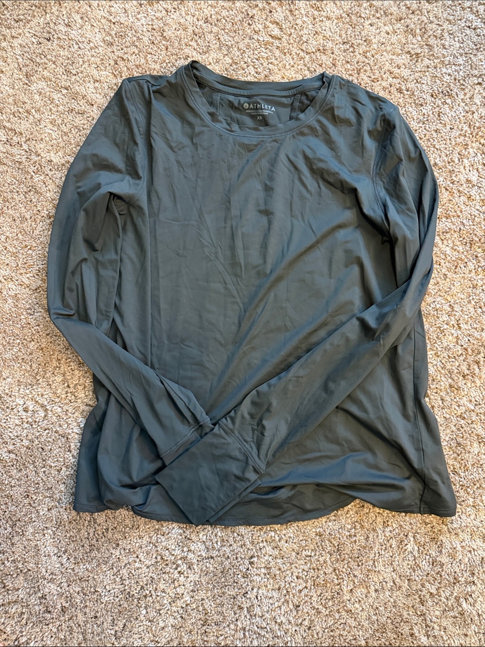 Athleta Women Rashguard XS Long Charcoal